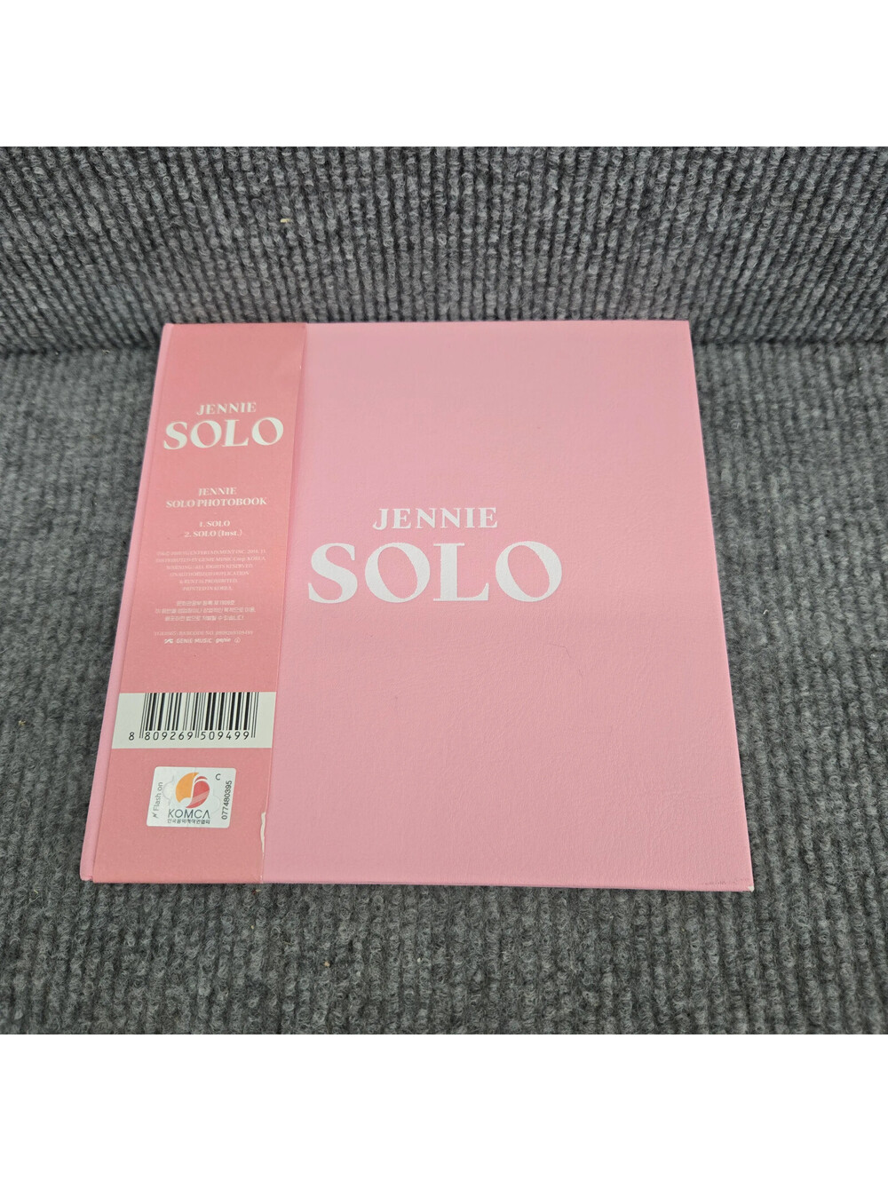 Jennie SOLO Photobook Pink Hardcover Album Book Cover Hardcover